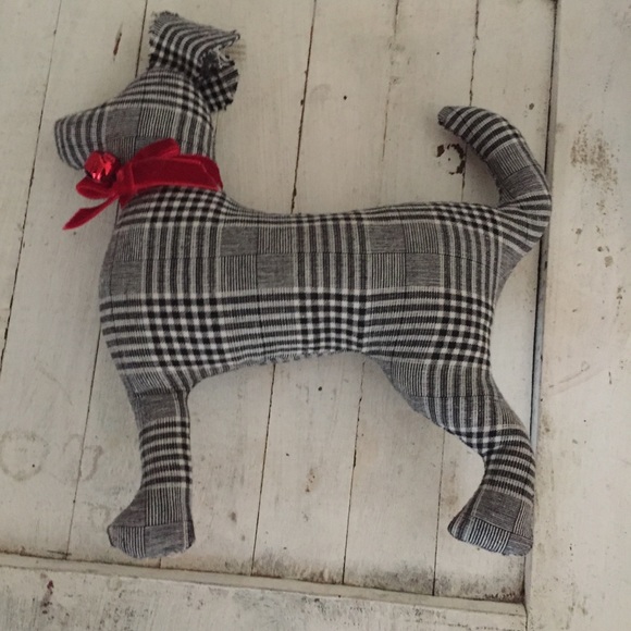 Other - Dog ornament- Black plaid NWT